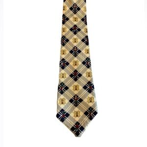 Tommy Hilfiger golf theme silk tie Vintage